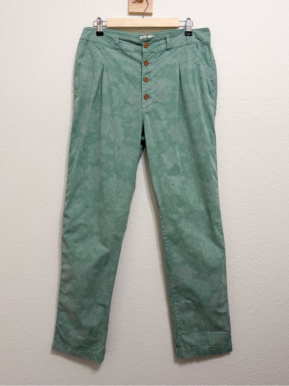 Sundance Bastille Easy Pants Floral Botanical Print Cotton Straight Leg Pants